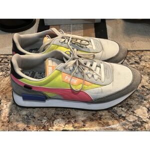 PUMA Colorful Suede Women's Future Rider Play On Castlerock 10M Sneakers Shoes